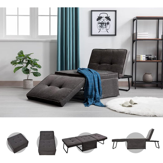 OSJ [Completed product] Sofa bed, single sofa bed, folding 4-way reclining stool, steel frame, living alone, finished product [When folded, it changes into various shapes!]