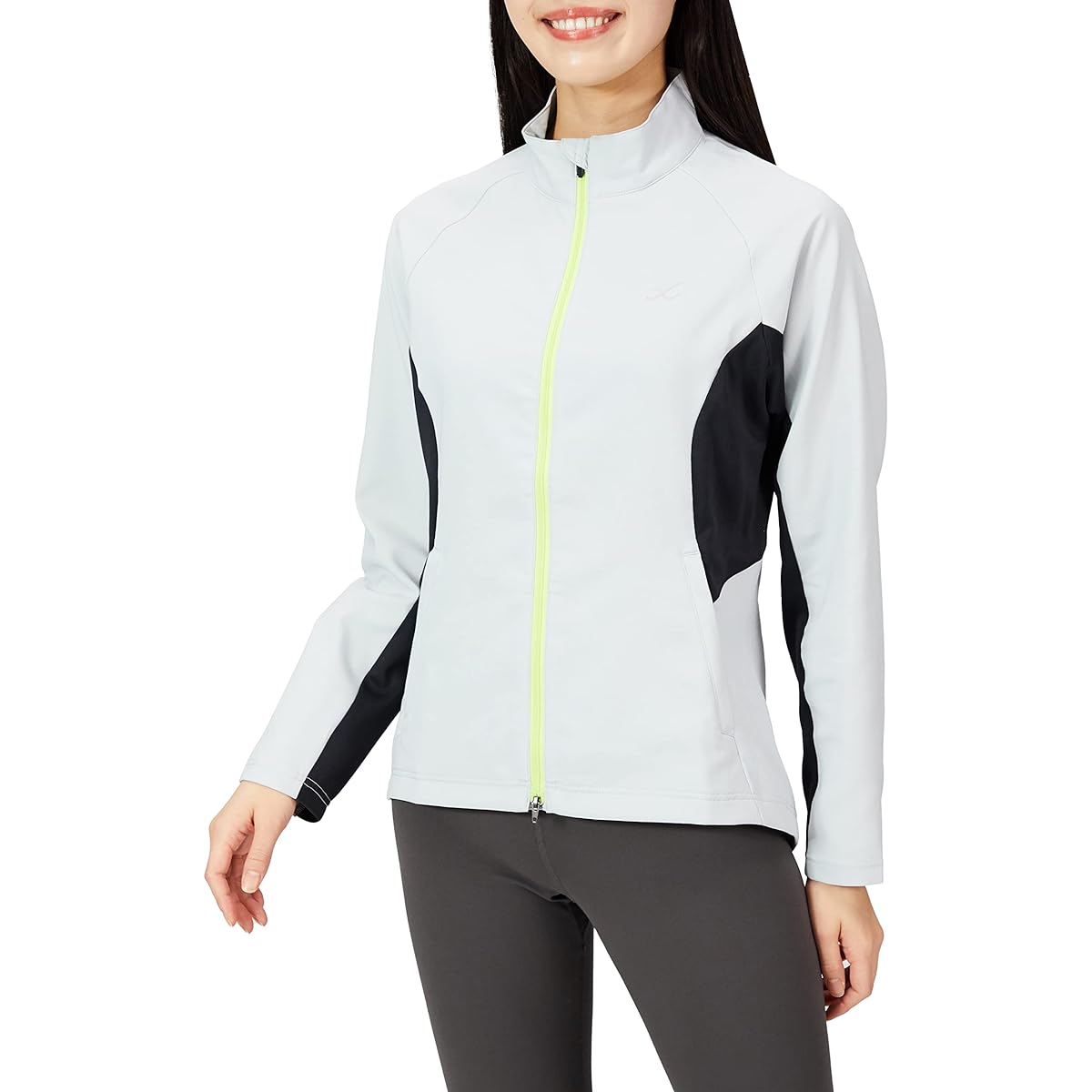 [CEDA Blue X/Wacoal] Jacket (High Neck/Long Sleeves) Sweat Absorbent Quick Drying UV Protection Women's DWY399