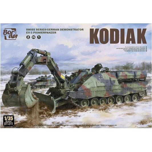 BORDER Border Model 1/35 German Army/Swiss Army Kodiak Armored Engineer Vehicle (2in1 Kit) Plastic Model BT011