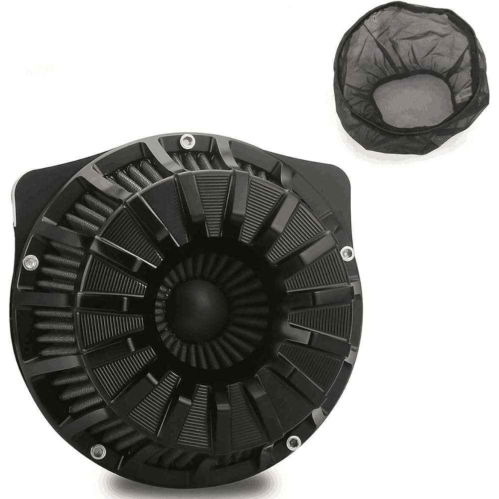 Rain Socker Cover 15 Speaker Spokes Air Cleaner Filter for Harley 2008-2013 FLHTC Electra Glide Classic 2014-2016 FLHTCU Electra Glide Ultra Classic FLHX FLHR 08-16