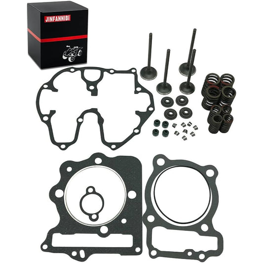 JINFANNIBI Cylinder Head Intake and Exhaust Valve Seal Spring Gasket Kit Compatible with Sportrax 400 TRX400EX TRX400X XR400R 400EX 1999-2014
