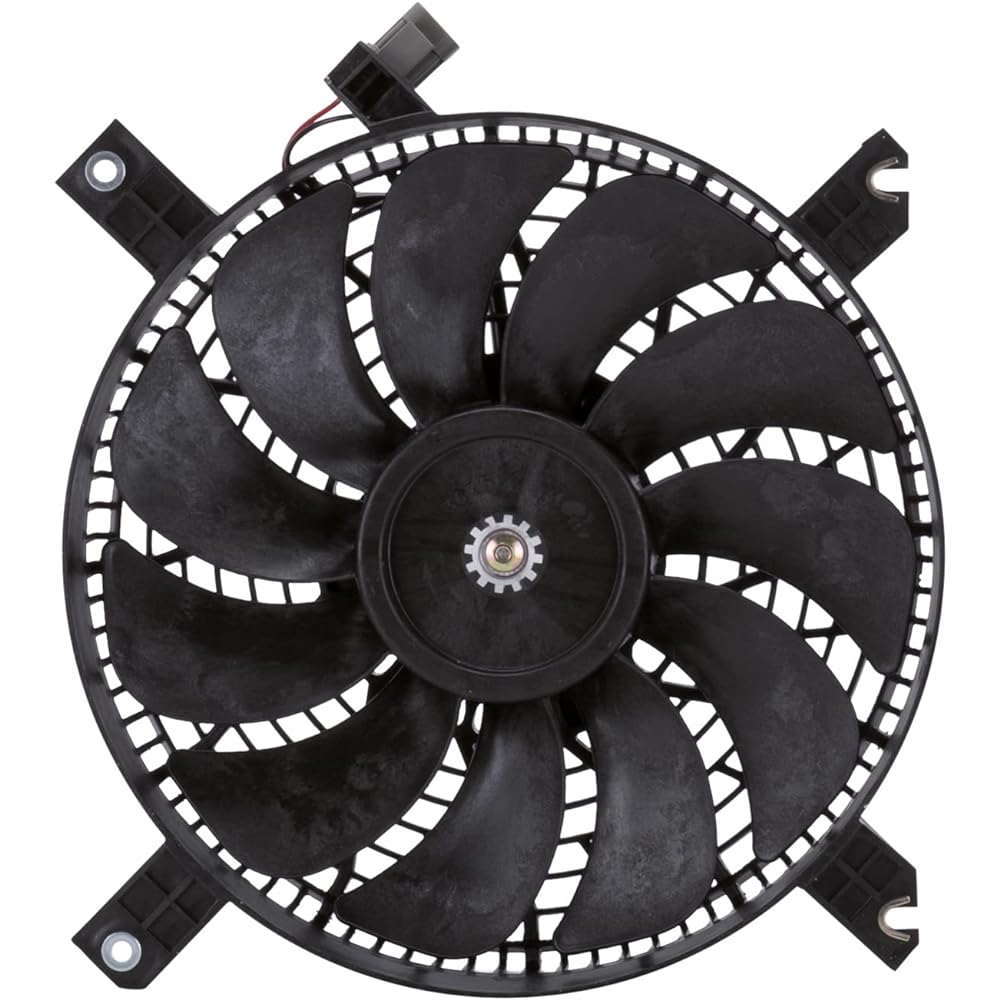 TYC 610650 CHEVROLET TRACKER replacement capacitor cooling fan alignment
