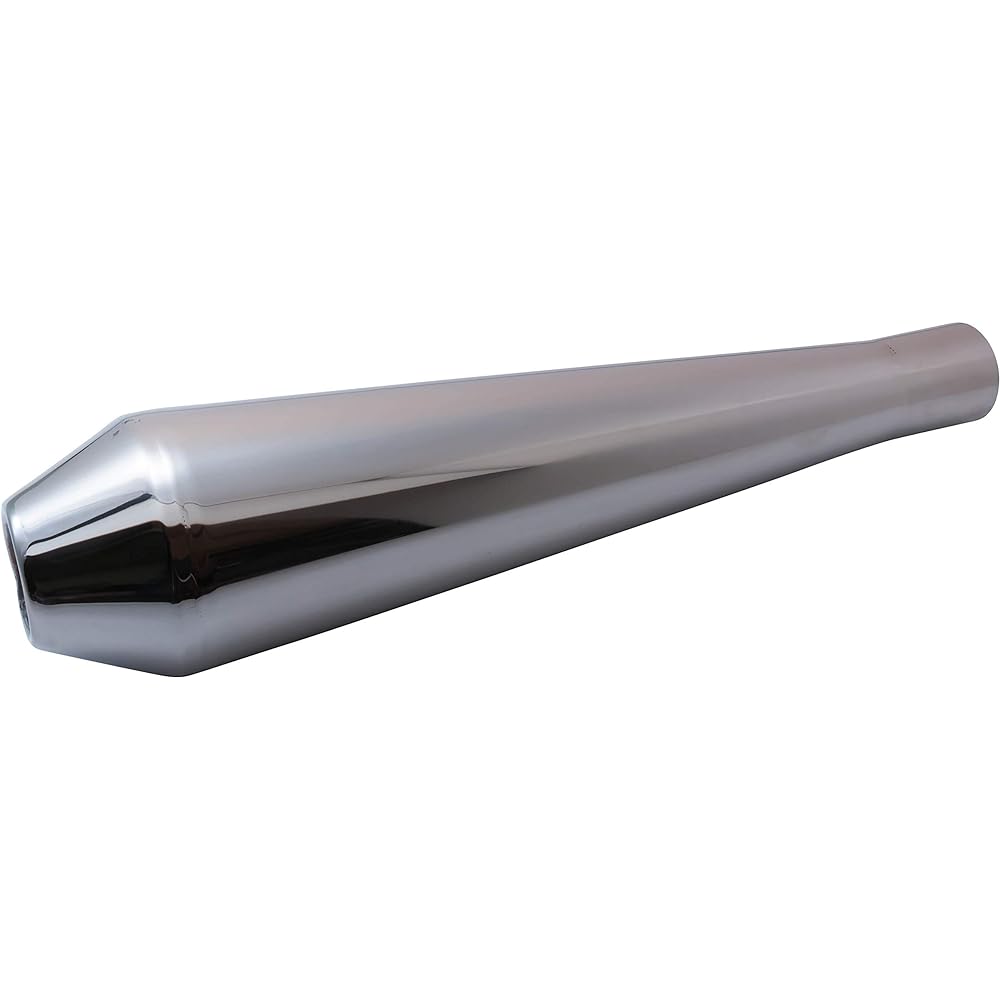 2%er Megaphone Muffler, Insertion 45φ, Stainless Steel, General Purpose