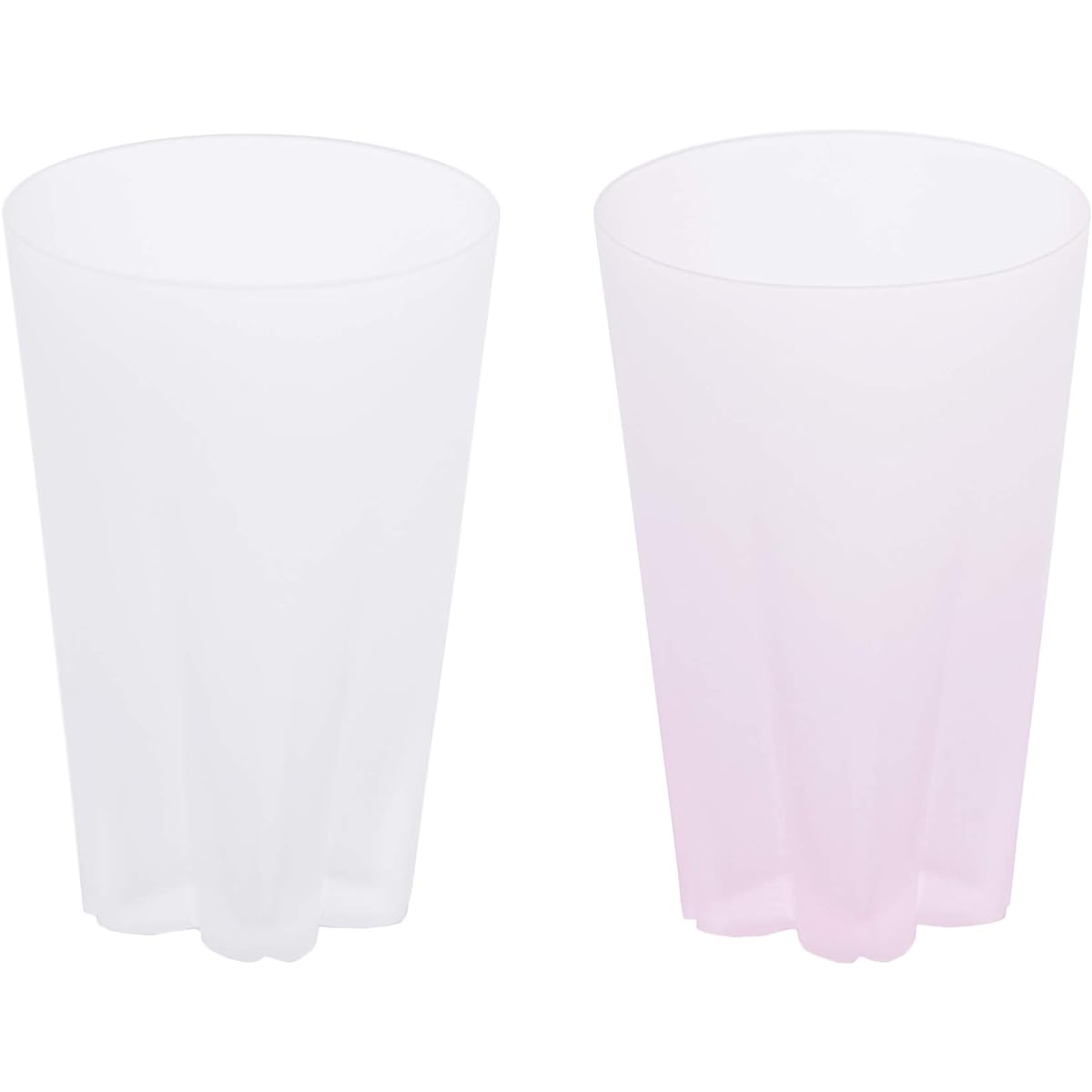 Hyaku Percent (100%) Tumbler Red and White 240cc SAKURASAKU YUKISAKURA [Sakurasaku Yukizakura] SG-02TP Set of 2