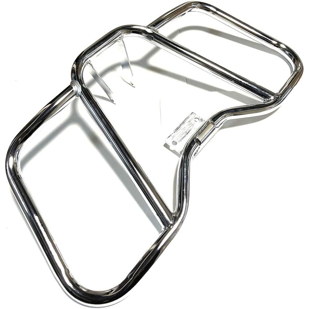 Suzuki Engine Guard Bumper Silver Plated Silver GN125 GN125H GN125-2F HJ125-8 etc. External Custom Parts (Silver Plated)