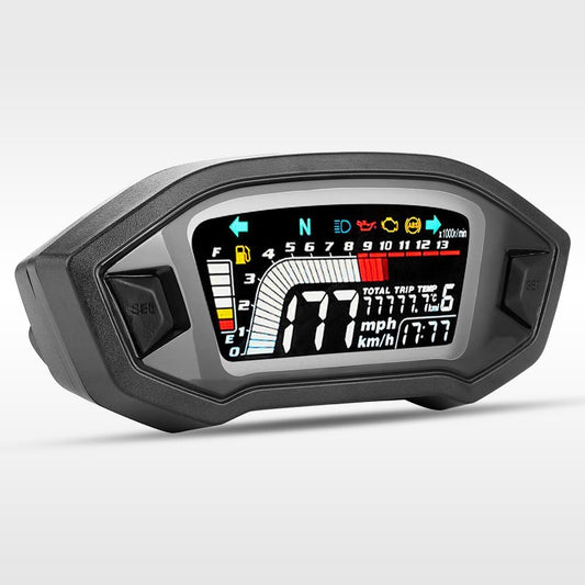 TCKMOTO Motorcycle LCD Speedometer Universal Waterproof Digital Odometer Tachometer for Honda Grom MSX125 2013-2019 CRF250 Rally 2017-2019 (Speedometer) [Parallel Import]