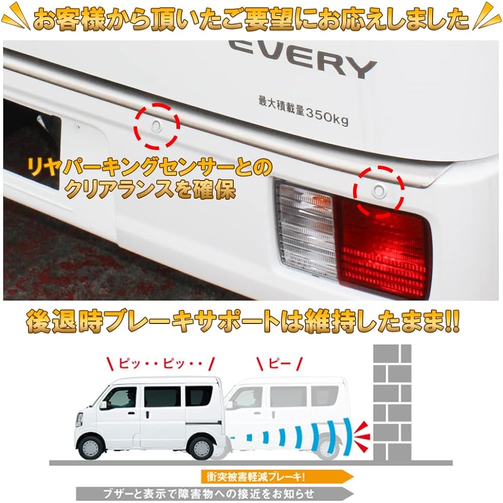 NV100 Clipper Rio DR17W Rear Bumper Step Guard Stainless Steel (Carbon Tone) Scuff Plate Bumper Guard Rear Bumper Protector