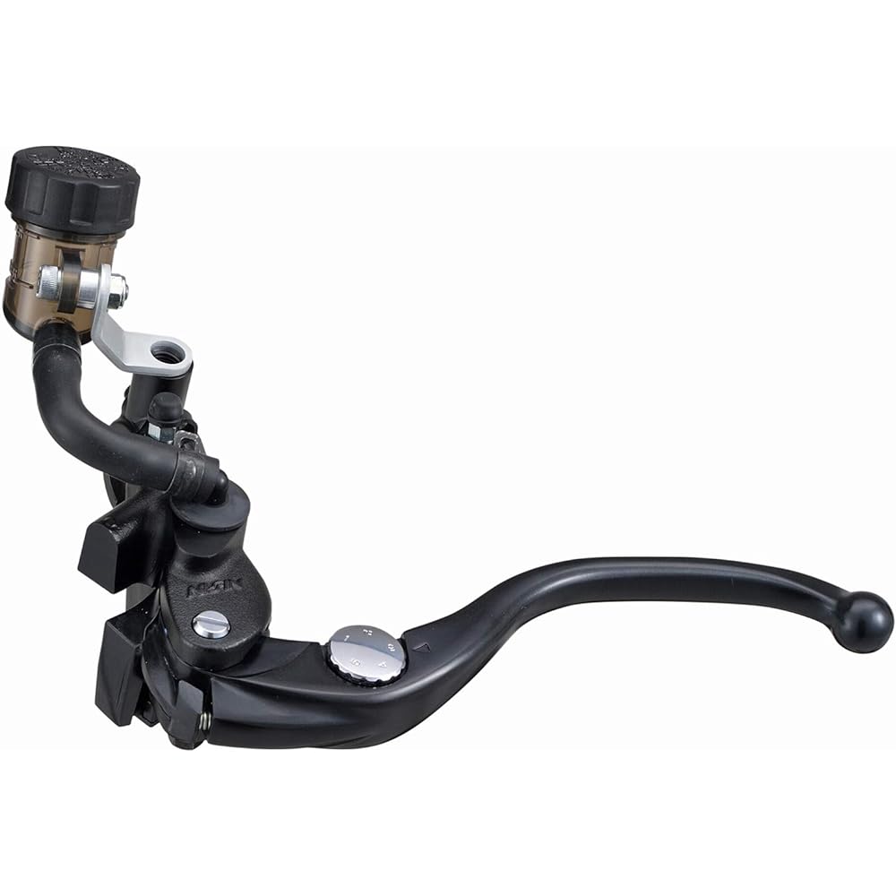 Daytona NISSIN Motorcycle Radial Clutch Master Cylinder Vertical φ19 (Horizontal 14mm Equivalent) Black Body/Black Lever Smoke Tank 95658