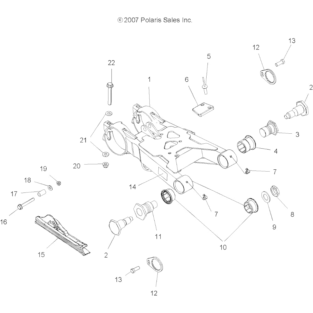 POLARIS ATV chain guard genuine OEM parts 5432854 quantity 1