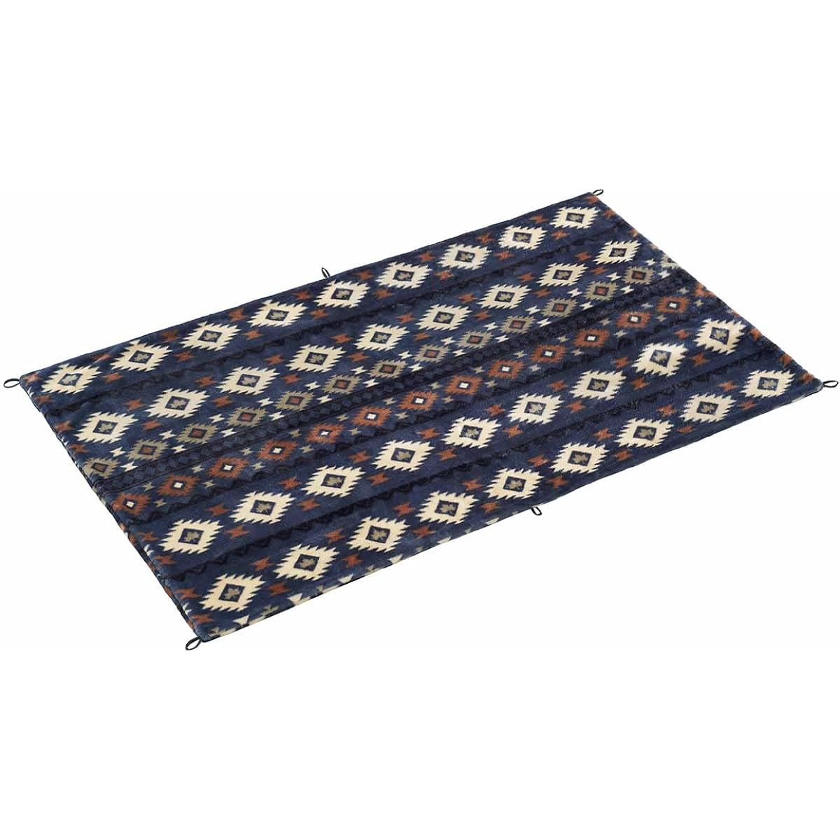 LOGOS Flame Retardant Cushion Blanket (Navy) 71809820 (Approx.) Width 100 x Length 150 cm