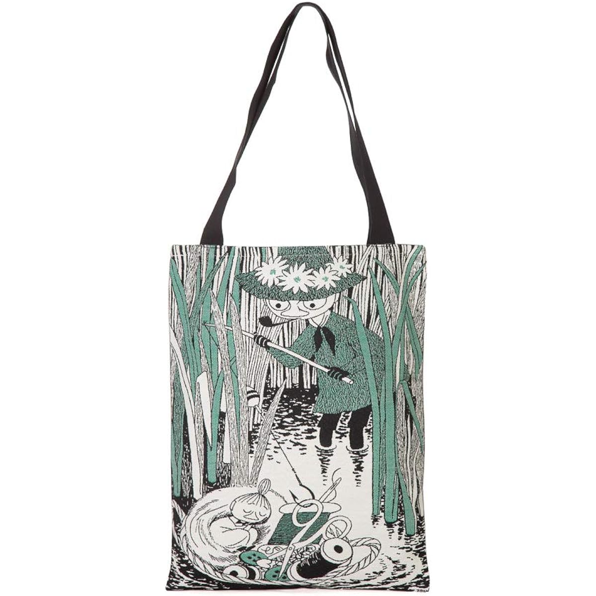 Moomin woven goblin shopping bag my basket