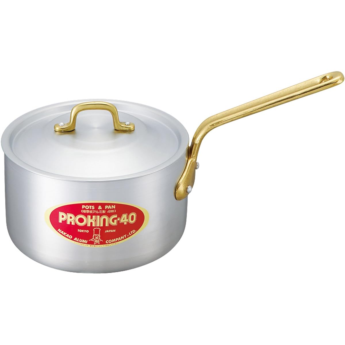 Nakao Aluminum Manufacturing Pro King One Hand Pot 15cm with Measure PK-4