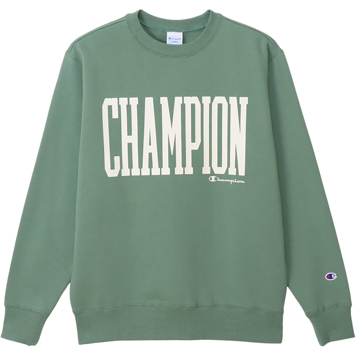 [Champion] Sweatshirt, Long Sleeve, Round Neck, Brushed Lining, Graphic Logo Print, Crew Neck Sweatshirt, Basic C3-Z016 Men's