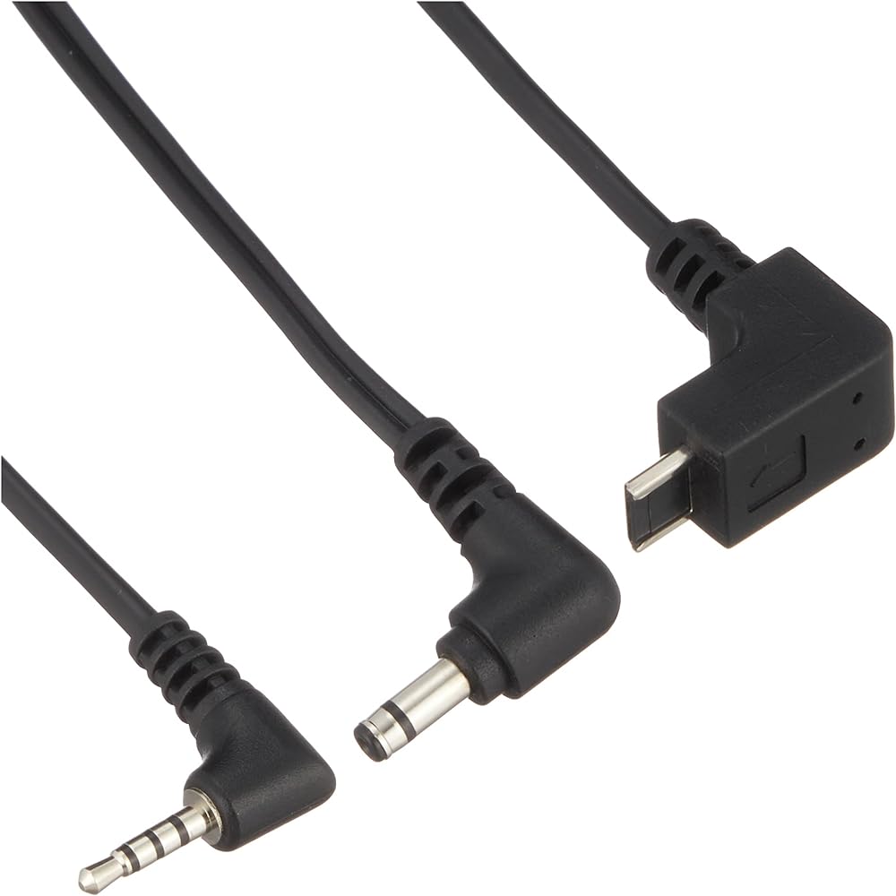 CELLSTAR Drive Recorder Connection Cord GDO-12 Radar Detector Connection Cord 3 Prong DC Plug 0.8m For 12V Vehicles Only CELLSTAR