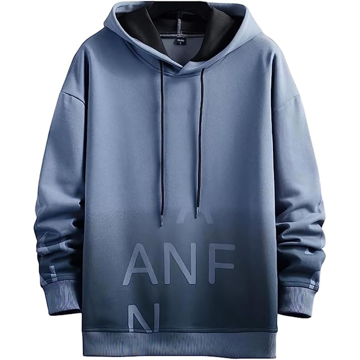Moilyuko Men's Hoodie, Long Sleeve, Autumn Clothes, Loose, Gradient, Pullover, Hooded Sweatshirt, Stylish, Popular, Street Tops, Spring, Autumn, Winter Mo42
