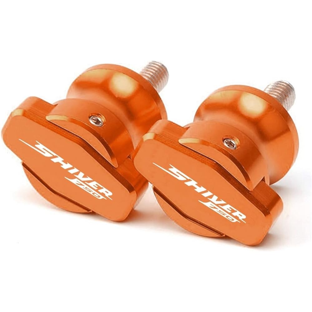 DOOREX Motorcycle Accessories Frame Stand Screw Swing Arm Spool Slider M6 Fit Aprilia Shiver 750 SL750 2007-2014 2015 Swing Arm Slider Spool (Size : Orange)