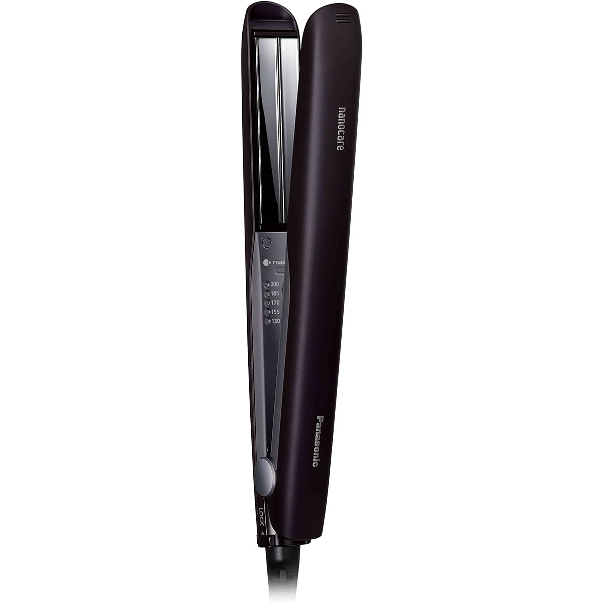 Panasonic Hair Iron Straight Nanocare Smooth Gloss Coating Plus Overseas Available Black EH-HS0J-K