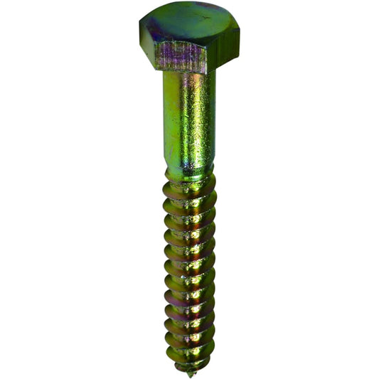 DAIDOHANT Chromate Coach Screw [19 Heads] (Nominal Diameter) 12 x (Length L) 210mm [Iron] (Approx. 50 Pieces) 40064