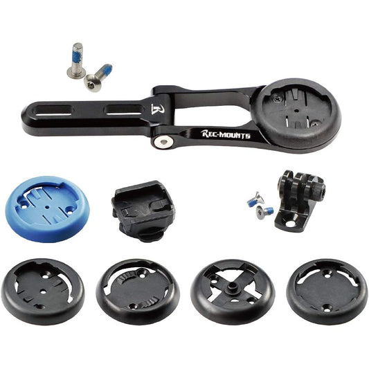REC-MOUNTS Type α combo mount for Ridley (Noah Fast integrated carbon handle stem) (model compatible with 10 brands) [RIDLEY2α+GP] Garmin, Cateye, Pioneer, Lesine, Wahoo, Brighton, Giant, Explova , Sigma, Polar, GoPro HERO compatible
