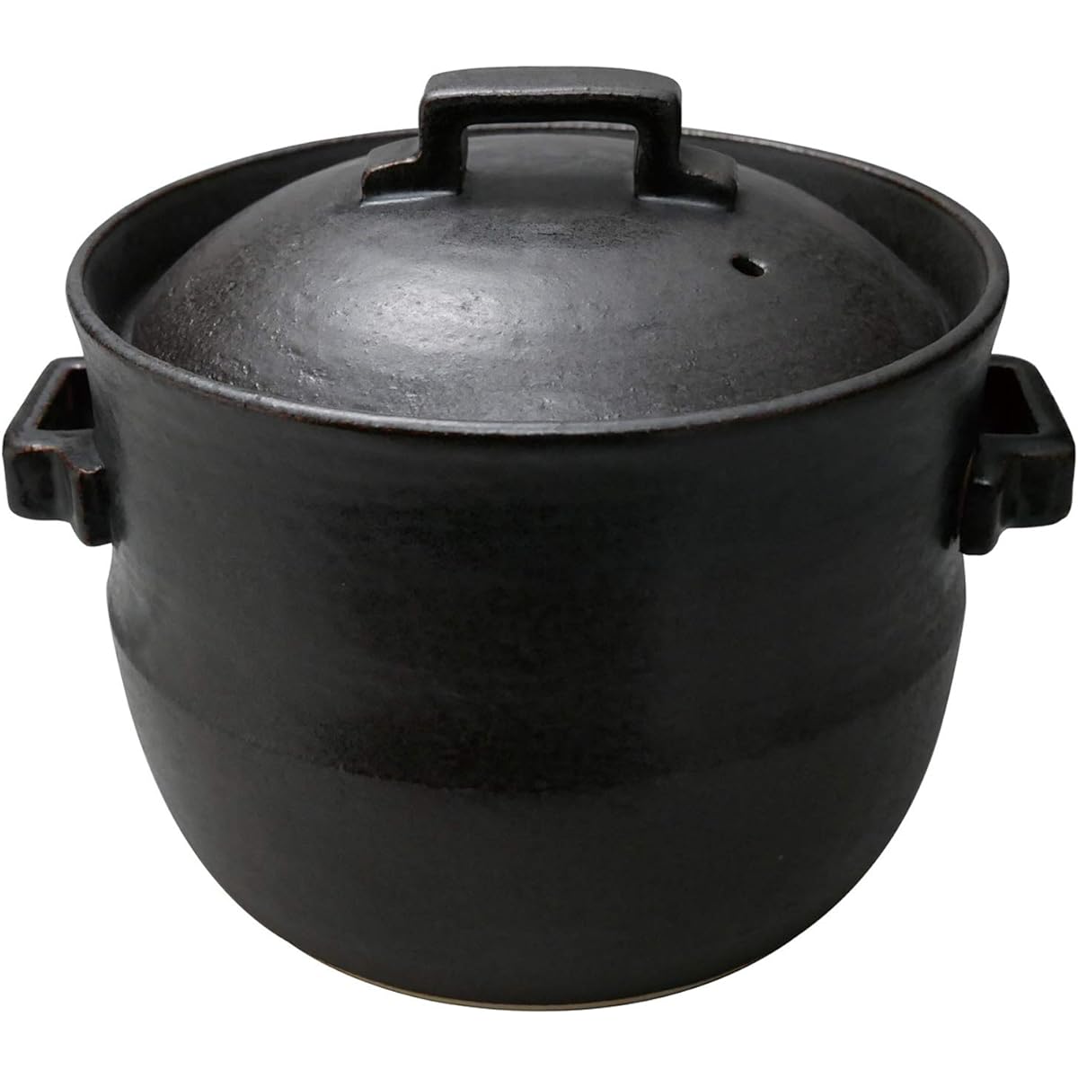 Suzuki Banko Ware Rice Earthen Pot 4 Cups Black 2061-4028 2300ml