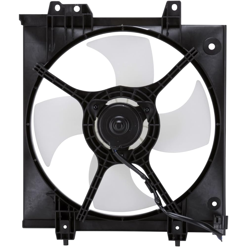 TYC 610550 Subaru replacement capacitor cooling fan assembly