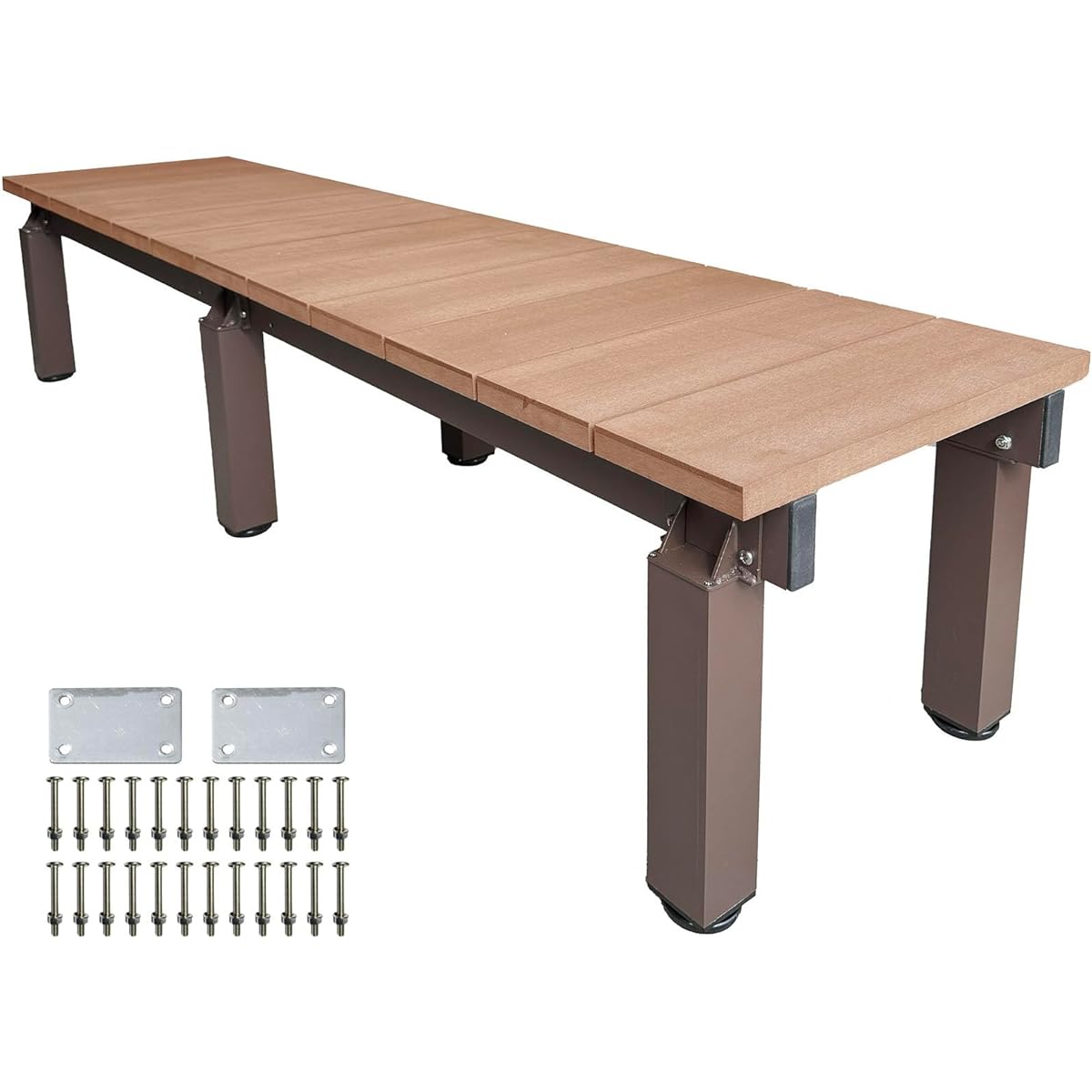 igarden Edge DX Natural Width 180cm Depth 45cm Height 40~44cm Adjustable Iwood Artificial Wood Aluminum Alloy Igarden Original dx1845n