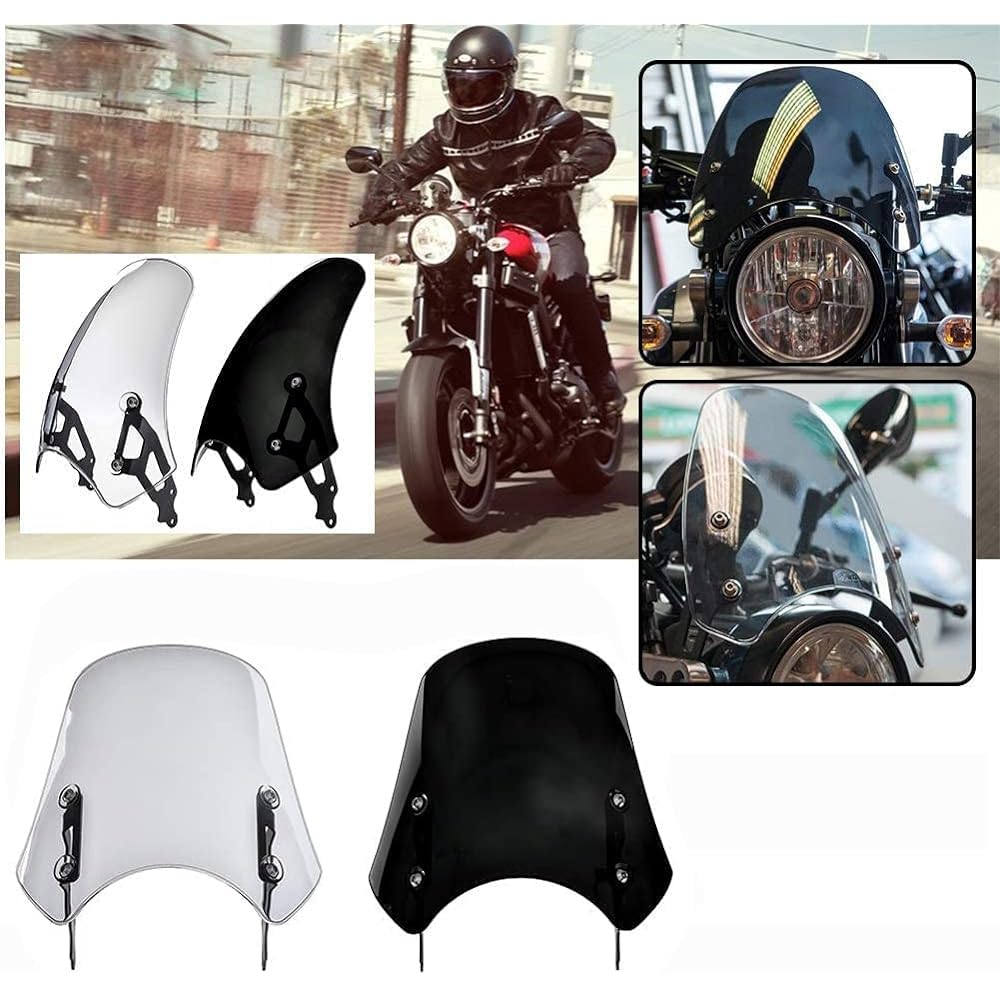 LoraBaber Motorcycle Windshield Windshield Fly Screen Deflector Protector Applicable Vehicles Y-amaha XSR900 XSR-900 XSR 900 2016 2017 2018 2019 2020 2021