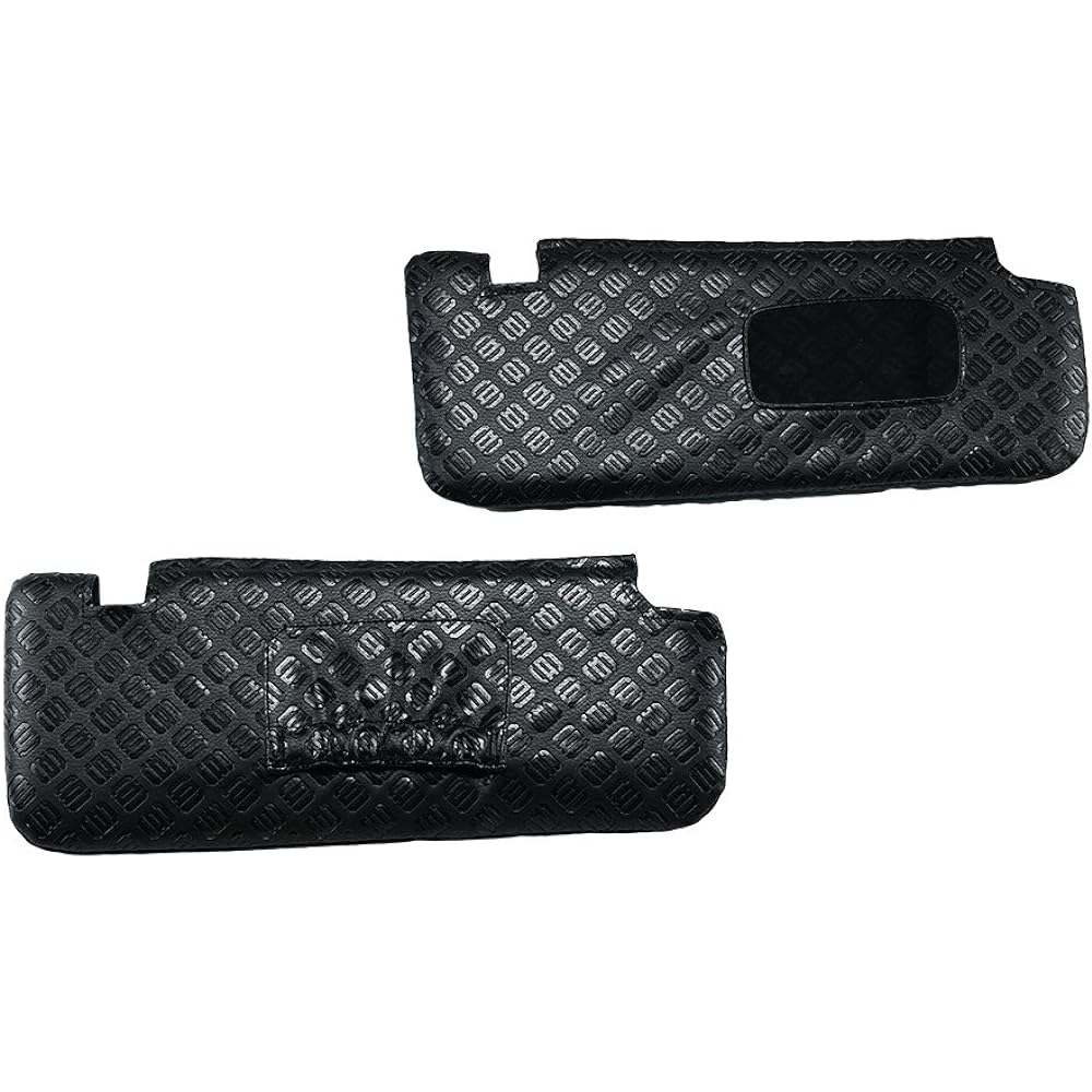 Garcon DAD Sun Visor Cover Alphard/Vellfire 30 Series Monogram Leather Black Driver Side/Passenger Side SET HA367-25 D.A.D