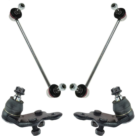 TRQ Front Ball Joint Joint Swaver Link Suspension Kit 4 Peace For Toyota Kamri Avalon