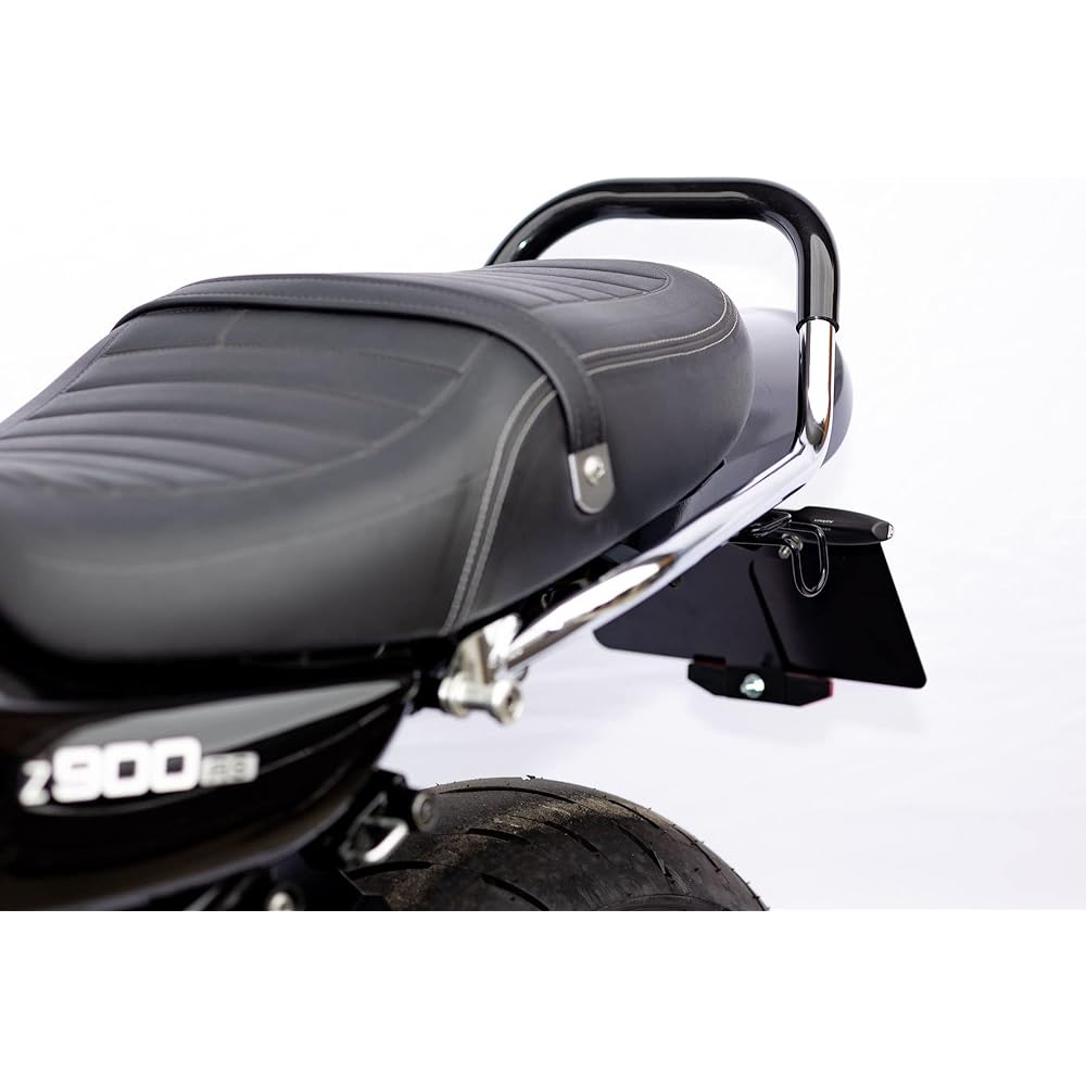 Kijima Motorcycle Bike Parts Tandem Grip Steel Chrome Plated Rubber Coating Z900RS('18-) 210-5443