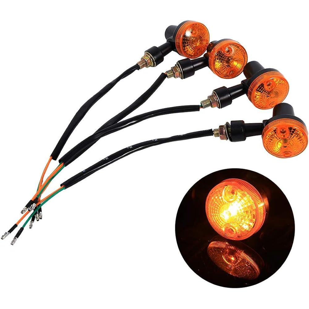 QIILU Autobi Light 4 times Universal Motor Cycle Winker Amber Light bulb 12V