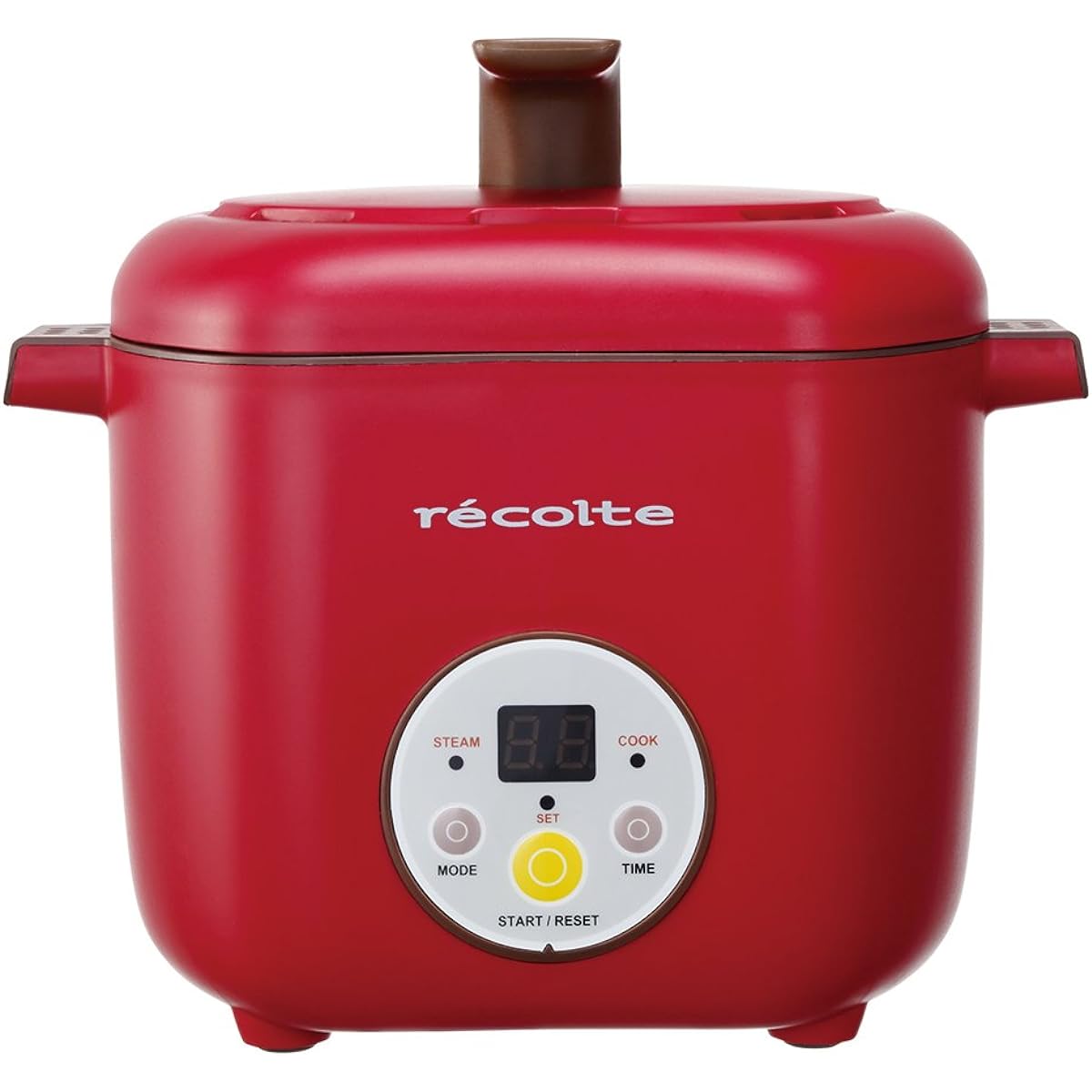 Recolto Healthy Kotokoto 2-tier simultaneous cooker red RHC-1R