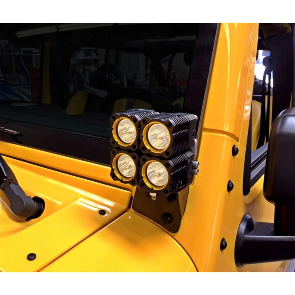 KC HILITES 7316 2007-2014 Greangler JK windshield hinge light mount bracket -2 inch set