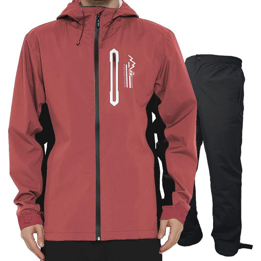 [Arashiyama] Men's Golf Rain Wear, Top and Bottom Set, Bike Coat, Rain Suit, Mountain Parka, Golf, Mountain Climbing, [Cold Protection, Waterproof, Windproof], Outdoor Windbreaker, Fishing, Bicycle, Commuting