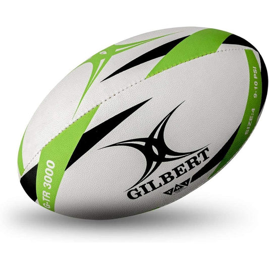 Gilbert Rugby Ball No. 4 G-TR 3000 White Green Black [Parallel Import]