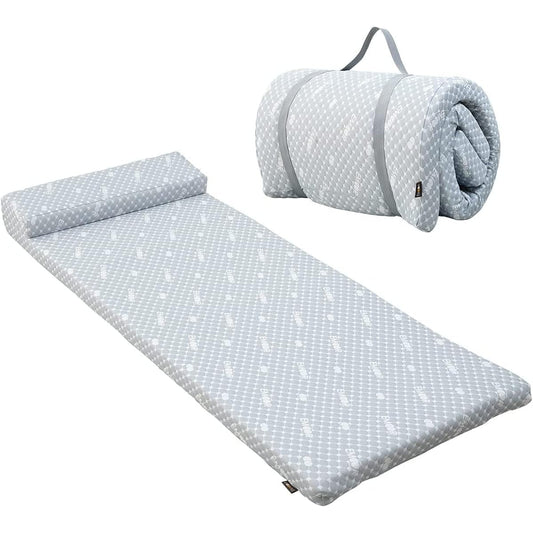 EMOOR LUXE Sleeping Mat Sleeping in Car Mat Roll Mattress Urethane Mat Single EMOOR LUXE Camping Mat Foldable Reversible High Resilience Urethane Folded Shape