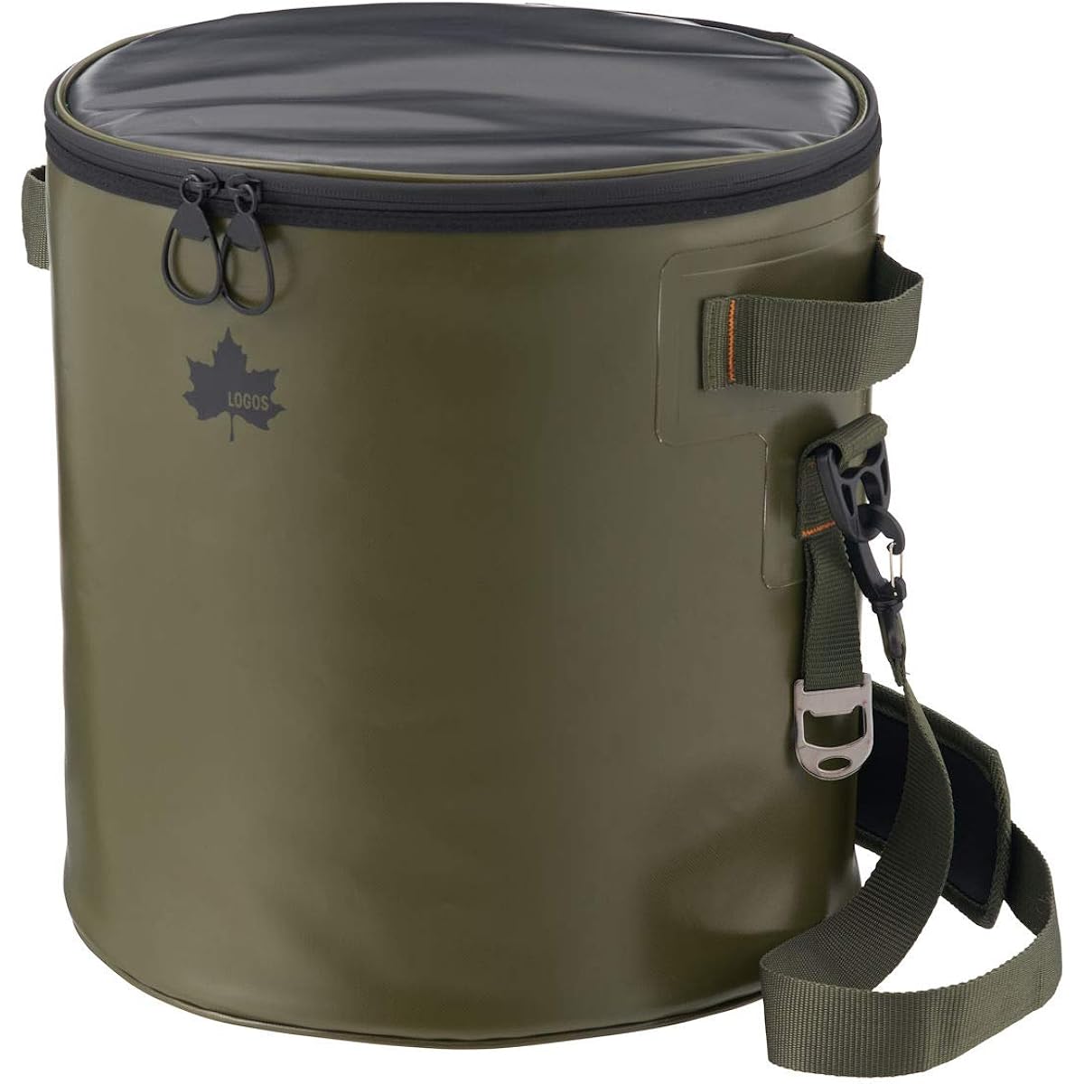 LOGOS Waterproof Drum Party Cooler 81670810 Khaki (Approx.) Width 35 x Depth 35 x Height 38 cm