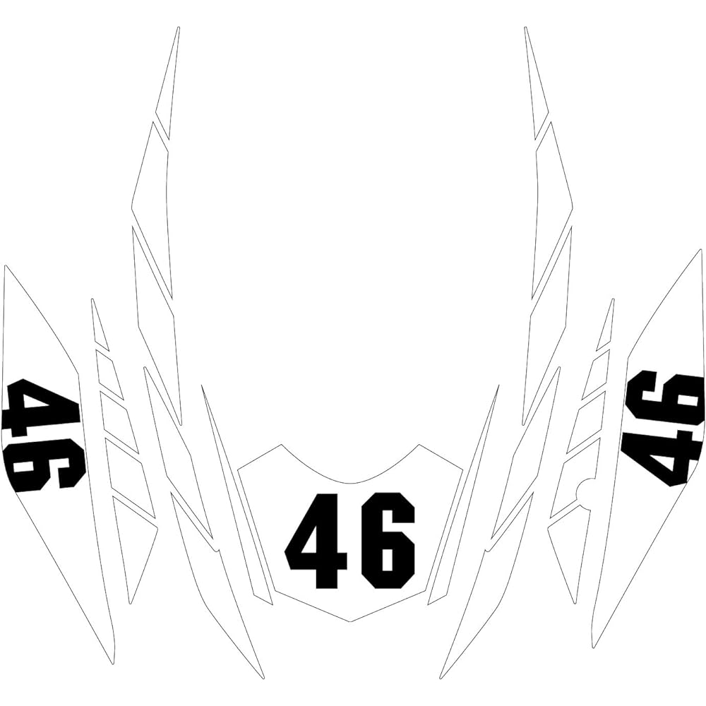 World Walk YZF-R25/R3 racing sticker white st-1_wh