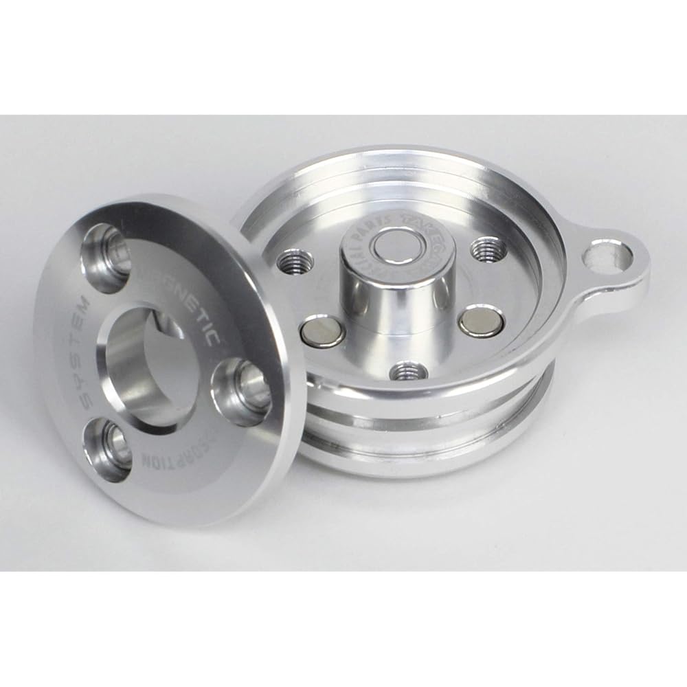 Special Parts Takegawa Oil Filter Cover with Magnet Silver Monkey Gorilla DAX50 APE50 APE100 XR50 XR100 etc. 02-01-0220