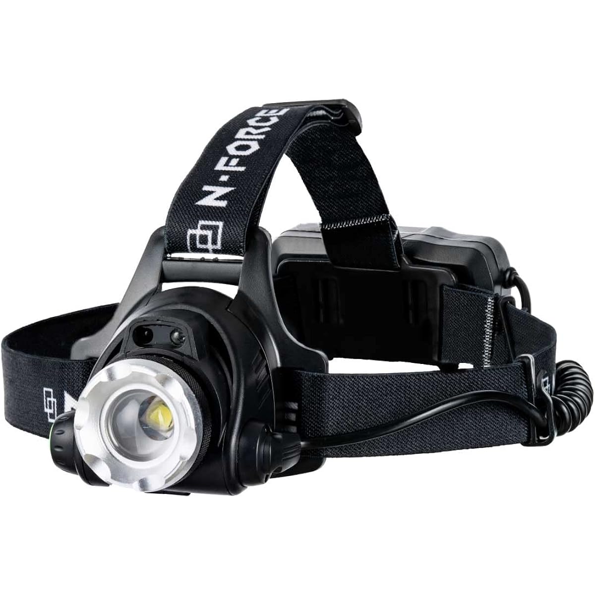 N-FORCE Headlight, Rechargeable Headlight, Sensor Light, Battery Included, Headlamp LED, Fishing, Climbing, Outdoor Work Light, Lightweight, Long Time SR-01L