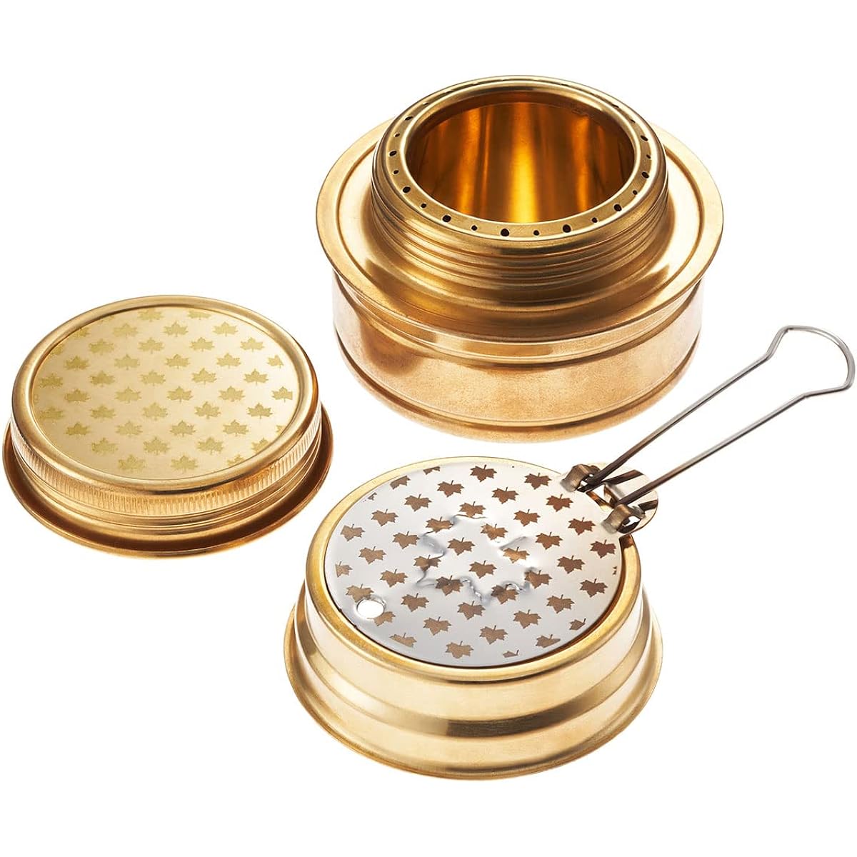 LOGOS Alcohol Burner 83010021 Gold Diameter 7.5 x Height 5cm