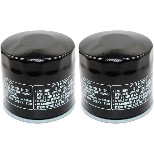 Yerbay Motorcycle Oil Filter 2 Pack for Suzuki LTF500 F Quadrunner 1998-2002 / LTF500F Vinson 4X4 500 2002-2007