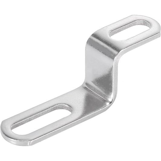 Motoforti 20mm 30mm 0.8" 1.2" Motorcycle Exhaust Pipe Bracket Z Type Muffler Mounting Clamp Stainless Steel Silver Tone