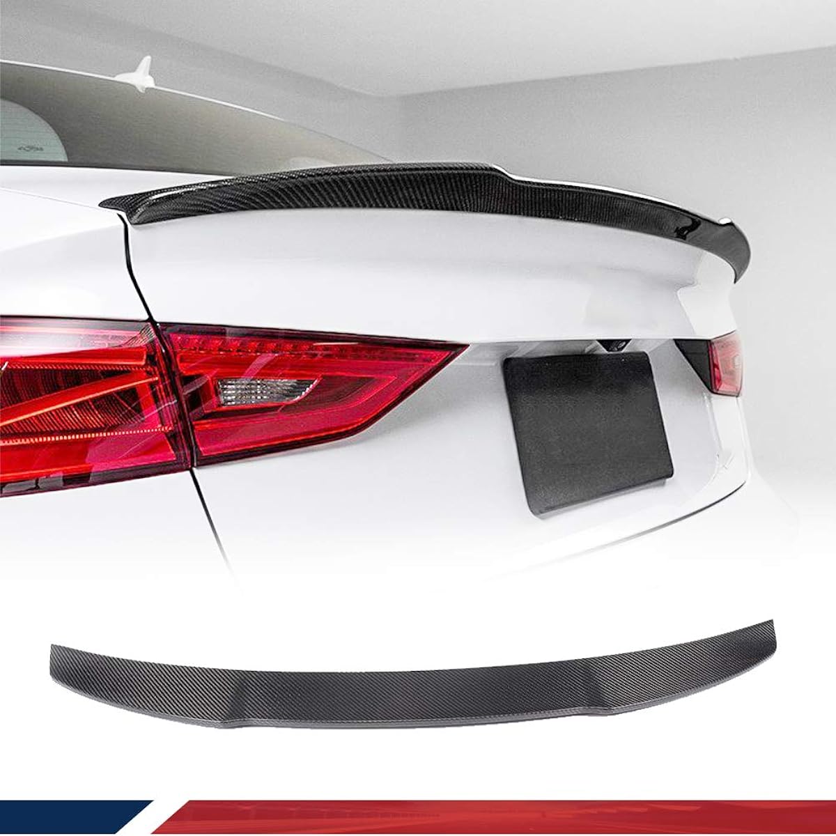jcsportline For Audi A3 S3 Sedan 2013 – 2017 Rear Spoiler Rear Wing Trunk Spoiler aero Parts Fit a3s3