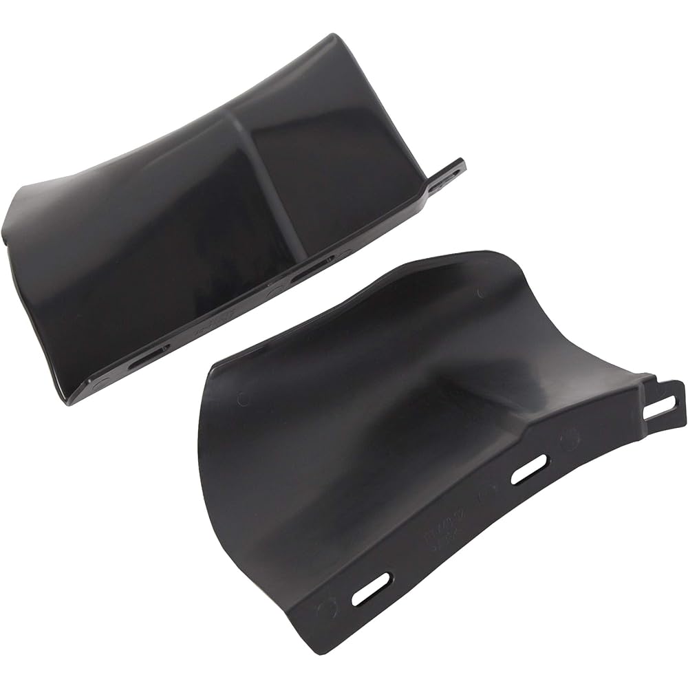 KUAFU Rear Bumper Quarter Panel Panel Filler Kit Undercoat left and right Chevrolet Caprice Impala 1986-1990 ABS Black 2 pieces 1 pair