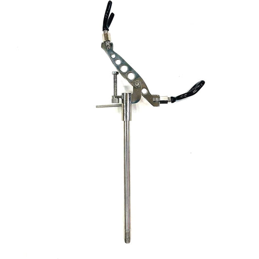 (FKS) Stainless steel rod holder (13φ)/Screw type piton rod set 2 Casting fishing Driving Piton Piton rod holder Rod holder Rod holder Rod holder Rock Embankment Fishing port Ishidai Black Mouth size Vertical inner diameter 50 mm x width 45mm U size inne