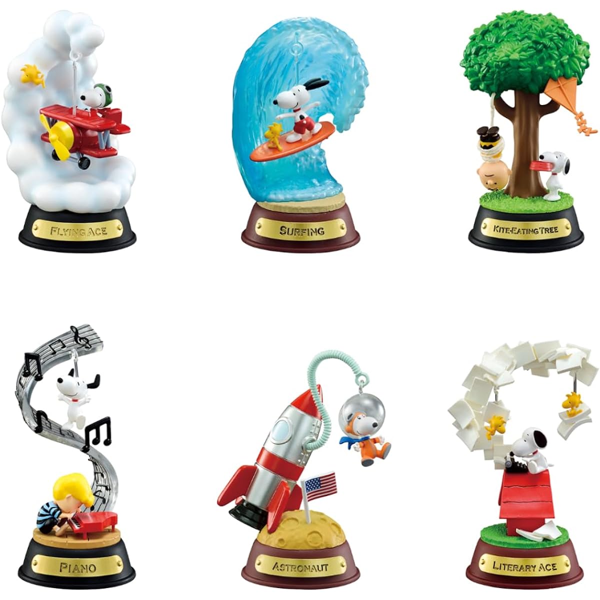 Re-ment PEANUTS Snoopy SWING ORNAMENT BOX products, 6 types, 6 pieces