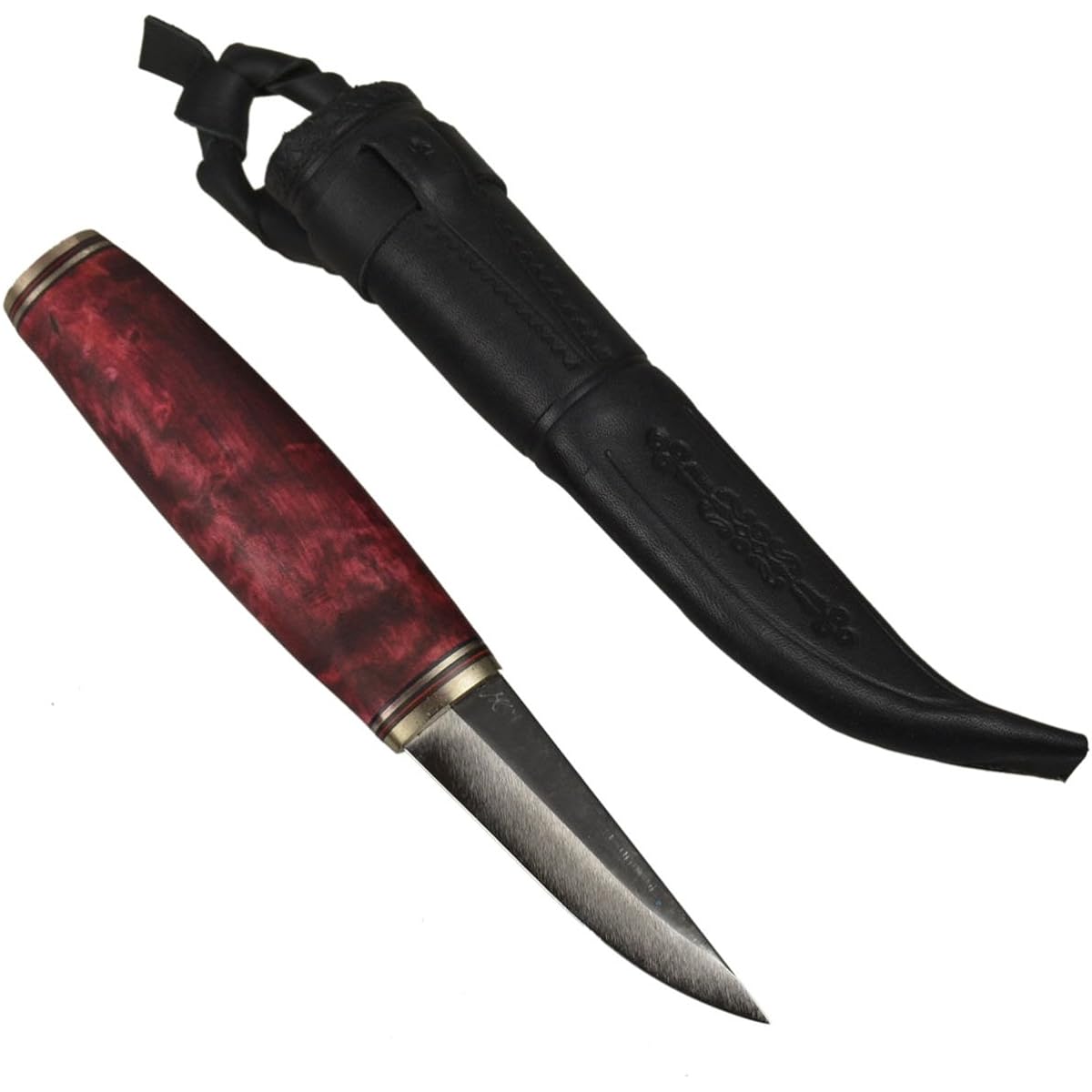 Nordic Scandinavian Outdoor Knife Kauhavanpuukopaya Valirapuvisa 80#502 Black 03-01-paja-0012