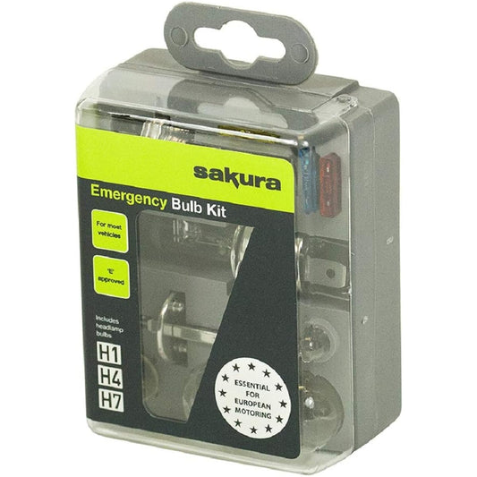 SAKURA Emergency Light Bulb Kit -Fit Most Car -7 Light Bulk 3 Hughes