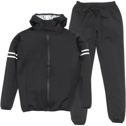 [Mie-Mie] Sauna Suit, Men's Sportswear, Top and Bottom Set, Running Wear, Waterproof, Sweating, Weight Loss, Gym Wear, Unisex